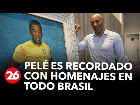 Pelé es recordado con homenajes en todo Brasil