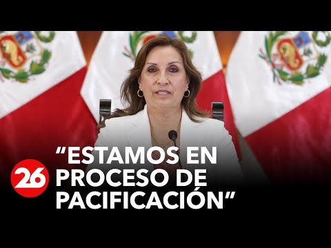 PERÚ | Dina Boluarte sobre su actual Gobierno: “Estamos en proceso de pacificación del país