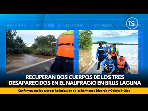 Recuperan dos cuerpos de los tres desaparecidos en el naufragio en Brus Laguna