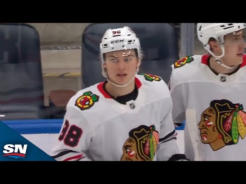 Blackhawks Bedard Shows Off Wicked Release For Sweet Power-Play Goal