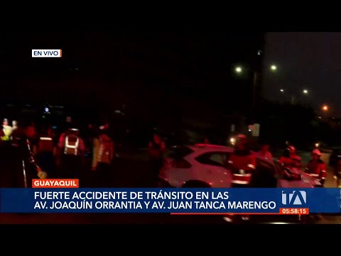 Accidente de tránsito en Guayaquil deja varios heridos