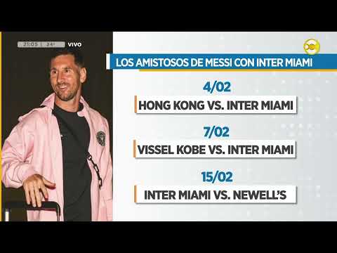 Una multitud recibió a Messi y al Inter Miami en El Salvador ? Noticias a las 20:30 ? 19-01-24