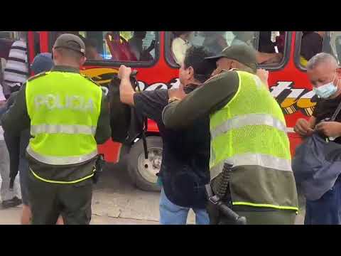 Policía refuerza la seguridad en buses de transporte público en Barranquilla y su Área Metropolitana