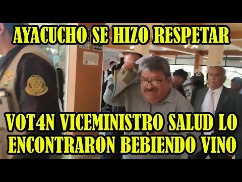 AYACUCHANOS VOT4RON VICEMINISTRO DE SALUD QUIEN LLEGO INAUGURAR EL AÑO ESCOLAR..