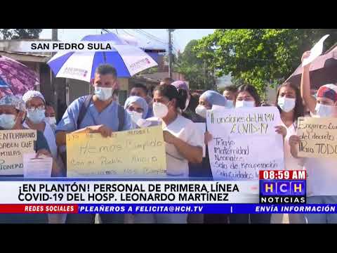 ¡No quieren aplausos! Personal del hospital Leonardo Martínez protesta exigiendo plazas laborales
