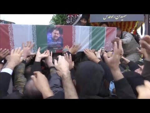 Thousands at funeral procession in Tehran for senior general killed in Israeli strike in Syria