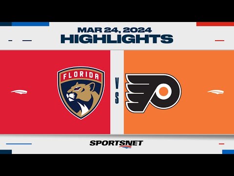 NHL Highlights | Panthers vs. Flyers - March 24, 2024