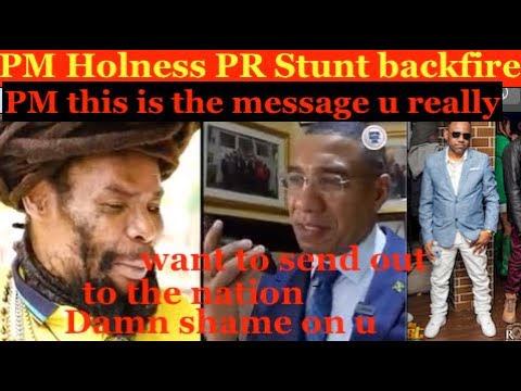 PM Holness Radam PR stunt backfire on him, PM this can't be the message you want  to send out ?
