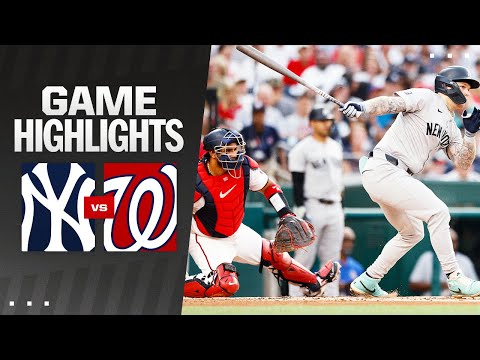 Yankees vs. Nationals Game Highlights (8/26/24) | MLB Highlights