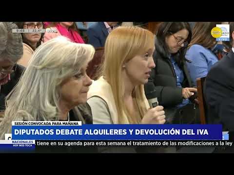 Diputados debate Alquileres y Devolución del IVA ? HNT con Hugo Macchiavelli ? 09-10-23