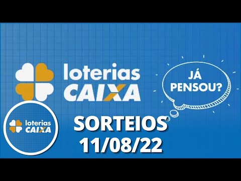 Loterias CAIXA: Quina, Dupla Sena e mais 11/08/2022