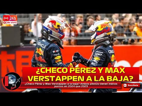 ¿Checo Pérez y Max Verstappen a la baja? Ambos pilotos tienen menos puntos en 2024 que 2023