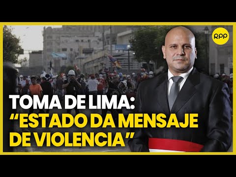 Sobre Toma de Lima: Alejandro Salas considera que quien está dando mensaje de violencia es el Estado