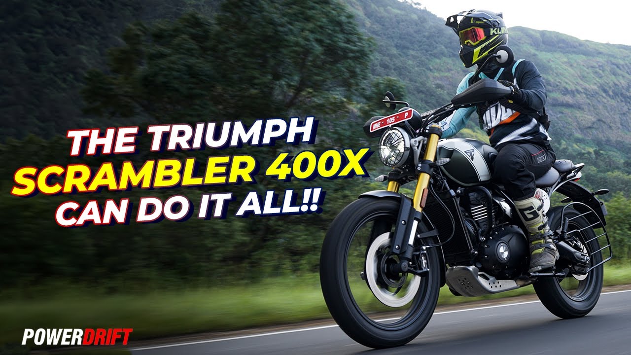 This motorcycle can do it all: Triumph Scrambler 400X | PowerDrift | 4K