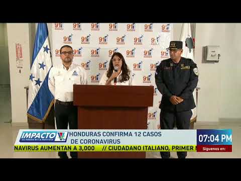 Honduras confirma 12 casos de coronavirus
