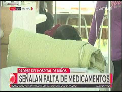 27032023 PADRES DEL HOSPITAL DE NIÑOS SEÑALAN FALTA DE MEDICAMENTOS RED UNITEL