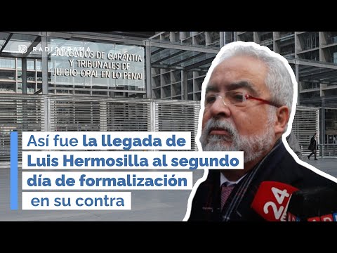 Así fue la llegada de Hermosilla al segundo día de formalización en su contra