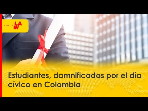 Estudiantes del Colegio Mayor de Cundinamarca, damnificados del día cívico en Colombia