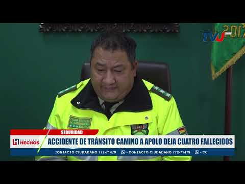ACCIDENTE DE TRÁNSITO CAMINO A APOLO DEJA CUATRO FALLECIDOS