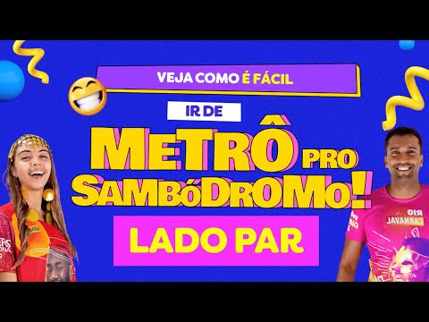 Carnaval do Rio 2023: Usando o metrô para os setores pares