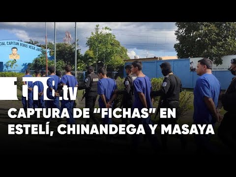 Policía de Nicaragua detiene a delincuentes en Estelí, Chinandega y Masaya - Nicaragua