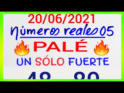 NÚMEROS PARA HOY 20/06/21 DE JUNIO PARA TODAS LAS LOTERÍAS...!! Números reales 05 para hoy....!!