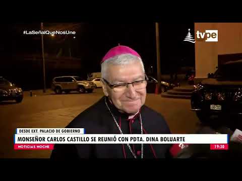 Declaraciones de monseñor Carlos Castillo tras su reunión con la presidenta Boluarte