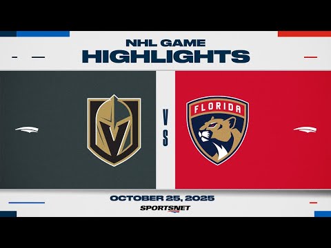 NHL Highlights | Golden Knights vs. Panthers - October 25, 2025
