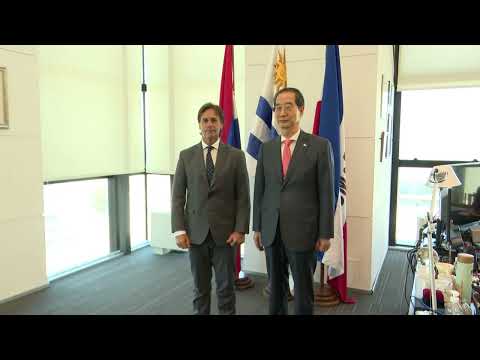 Presidente Lacalle Pou recibió al primer ministro de Corea, Han Duck-soo