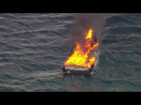 'God was watching over us': Sugar Grove residents act as Good Samaritans for burning boat on Lake Mi