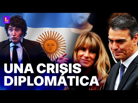 España y Argentina enfrentados: Javier Milei tilda de corrupta a esposa del presidente Pedro Sánchez