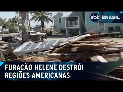 Furacão Helene deixa 52 mortos e devasta regiões no sudeste dos EUA | SBT Brasil (28/09/24)