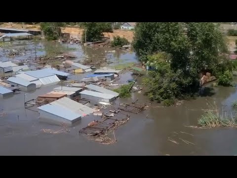 Ascienden a 77 los heridos por las inundaciones en Jersón, según autoridades prorrusas