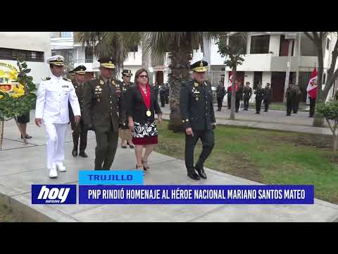 PNP rindió homenaje al héroe nacional Mariano Santos Mateo