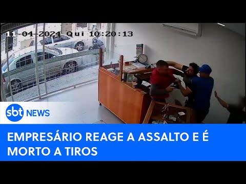 Empresário é morto após reagir a assalto no interior de Minas Gerais | #SBTNewsnaTV (12/04/24)