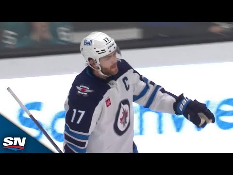 Jets Adam Lowry Tips In Dylan DeMelos Shot For Game Winner vs. Sharks