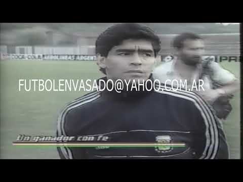 Diego Maradona testimonio y entrenamiento previo a Argentina vs Brasil Mundial 1990.