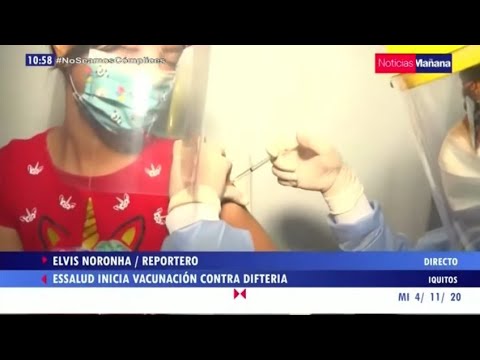 Iquitos: EsSalud realiza campaña de vacunación contra la difteria