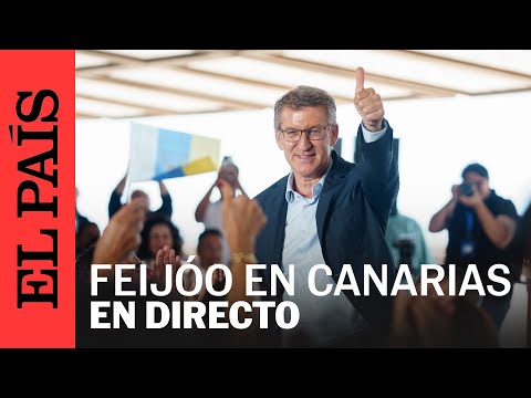 DIRECTO | Feijóo en Canarias junto al presidente del Gobierno local, Fernando Clavijo | EL PAÍS