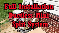 Carrier Mini Split Ductless Heat Pump; Easy Installation Step By Step w/ Full....