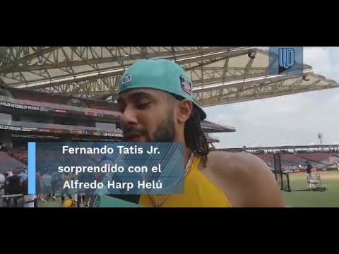 Fernando Tatís Jr, sorprendido con el Estadio Alfredo Harp Helú