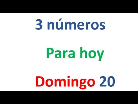 3 números para el Domingo 20 de Octubre, El campeón de los números