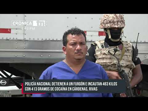 Incautan cocaína a furgonero en Rivas valorada en más de USD 11 millones - Nicaragua