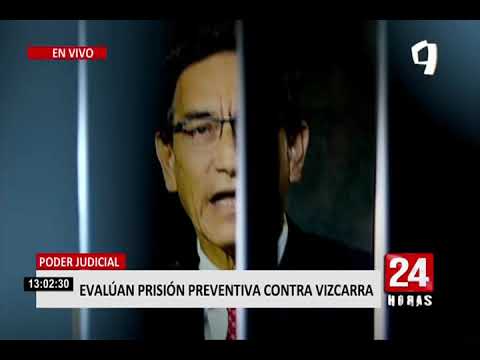 Martín Vizcarra: PJ evalúa 18 meses de prisión preventiva para expresidente