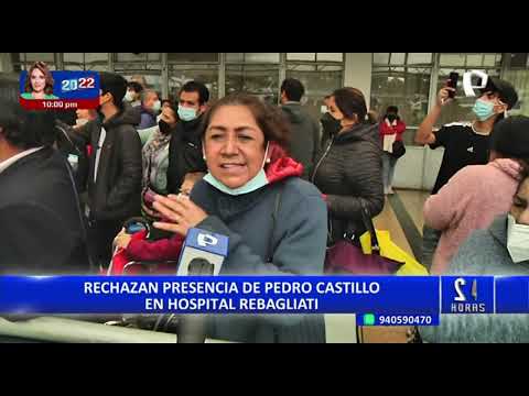 “¡Fuera, fuera!”: visitantes y pacientes del hospital Rebagliati abuchean al pdte. Pedro Castillo