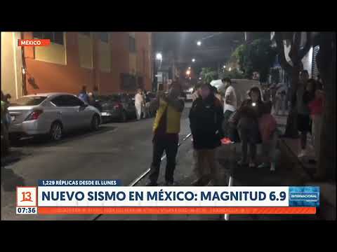 Fuerte sismo de 6.9 vuelve a sacudir de madrugada a México