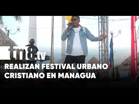 Jóvenes se manifiestan con su música urbana cristiana en Managua - Nicaragua