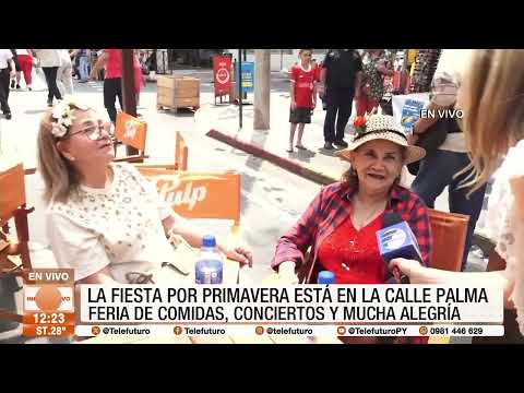 La fiesta por primavera está en calle Palma