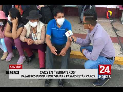 Caos en terminal de Yerbateros tras Estado de emergencia por coronavirus