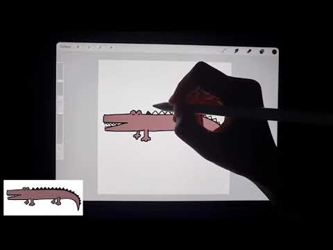 How-to-draw-Crocodile-วิธีวาดจ